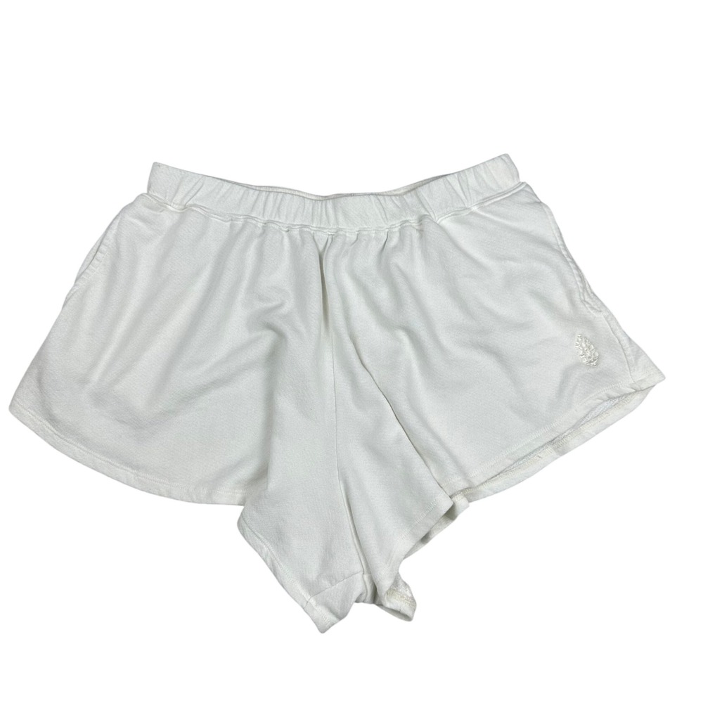 FP Movement Free People White French Terry Lounge Shorts Medium